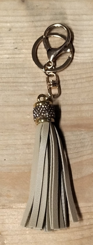 Portachiavi nappina con brillantini 11 cm