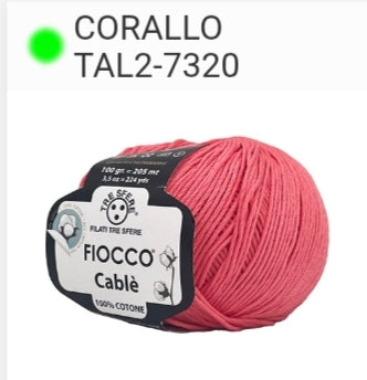COTONE FIOCCO CABLE 100% COTONE