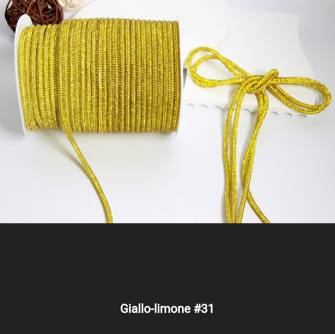 Cordino strass 4 mm a metraggio prezzo per 1 metro