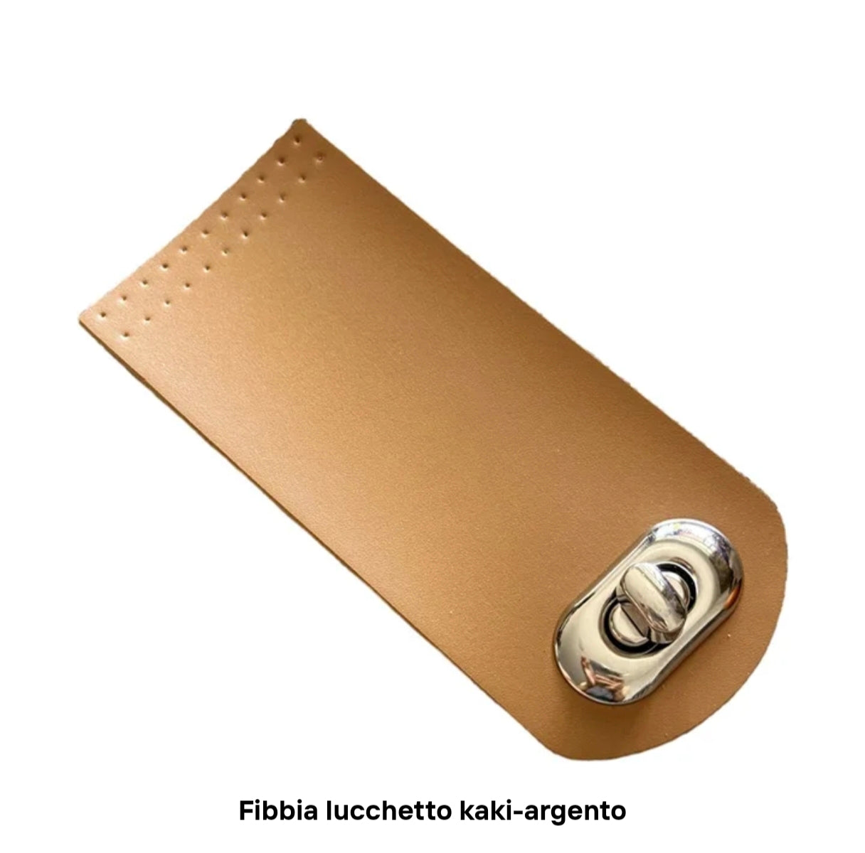 Pattina per chiusura similpelle per borsa 12x5,5 cm 5 colori