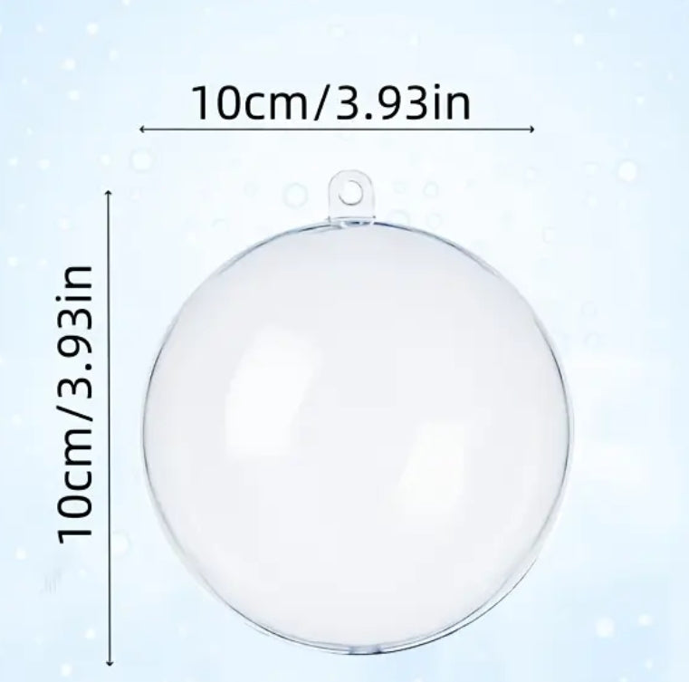 Palline plastica trasparenti diverse misure