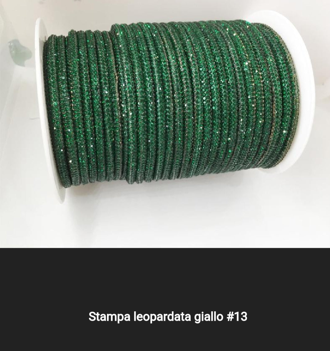 Cordino strass 4 mm a metraggio prezzo per 1 metro