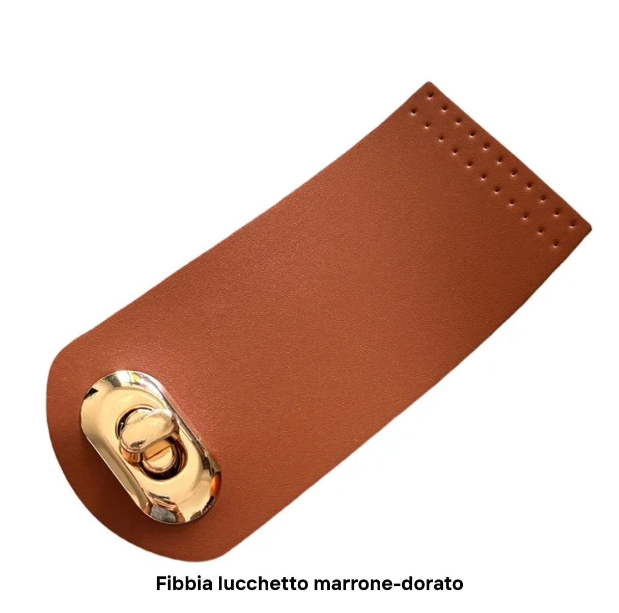 Pattina per chiusura similpelle per borsa 12x5,5 cm 5 colori