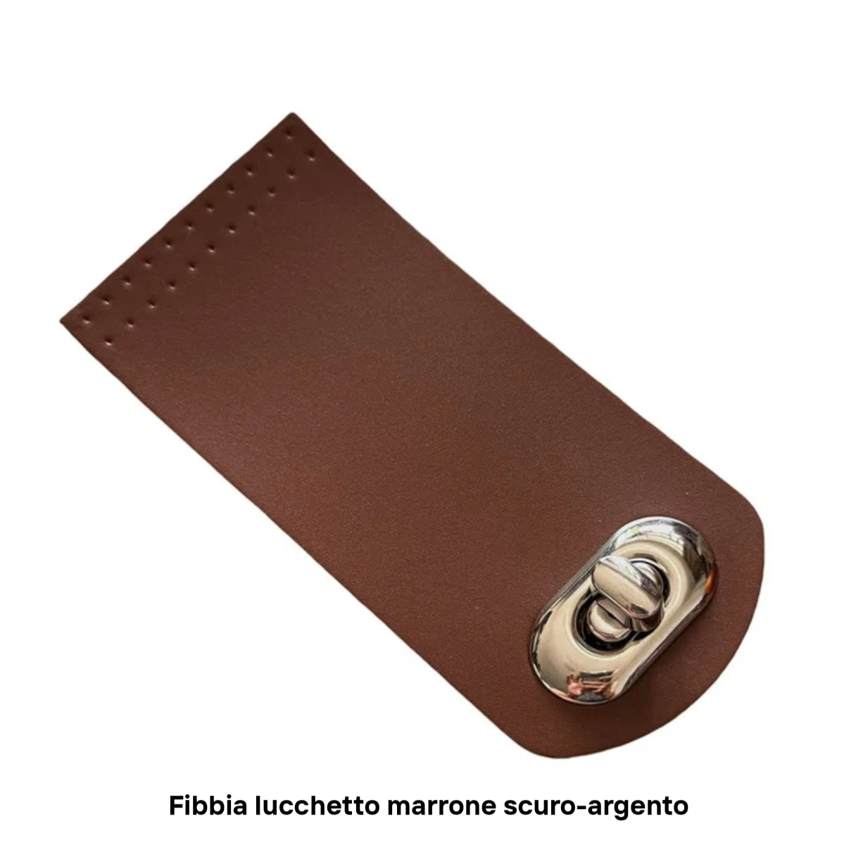 Pattina per chiusura similpelle per borsa 12x5,5 cm 5 colori