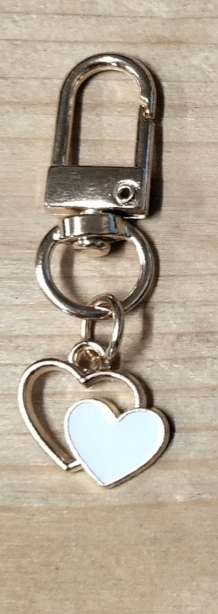 Portachiavi cuoricini 54x19 mm