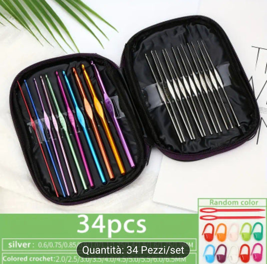 Set uncinetti classici 34 pezzi