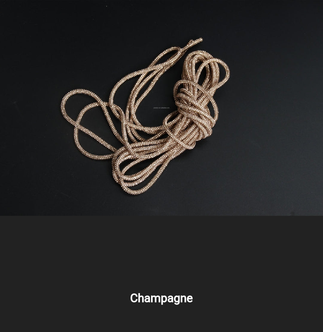 Cordino strass 4 mm a metraggio prezzo per 1 metro