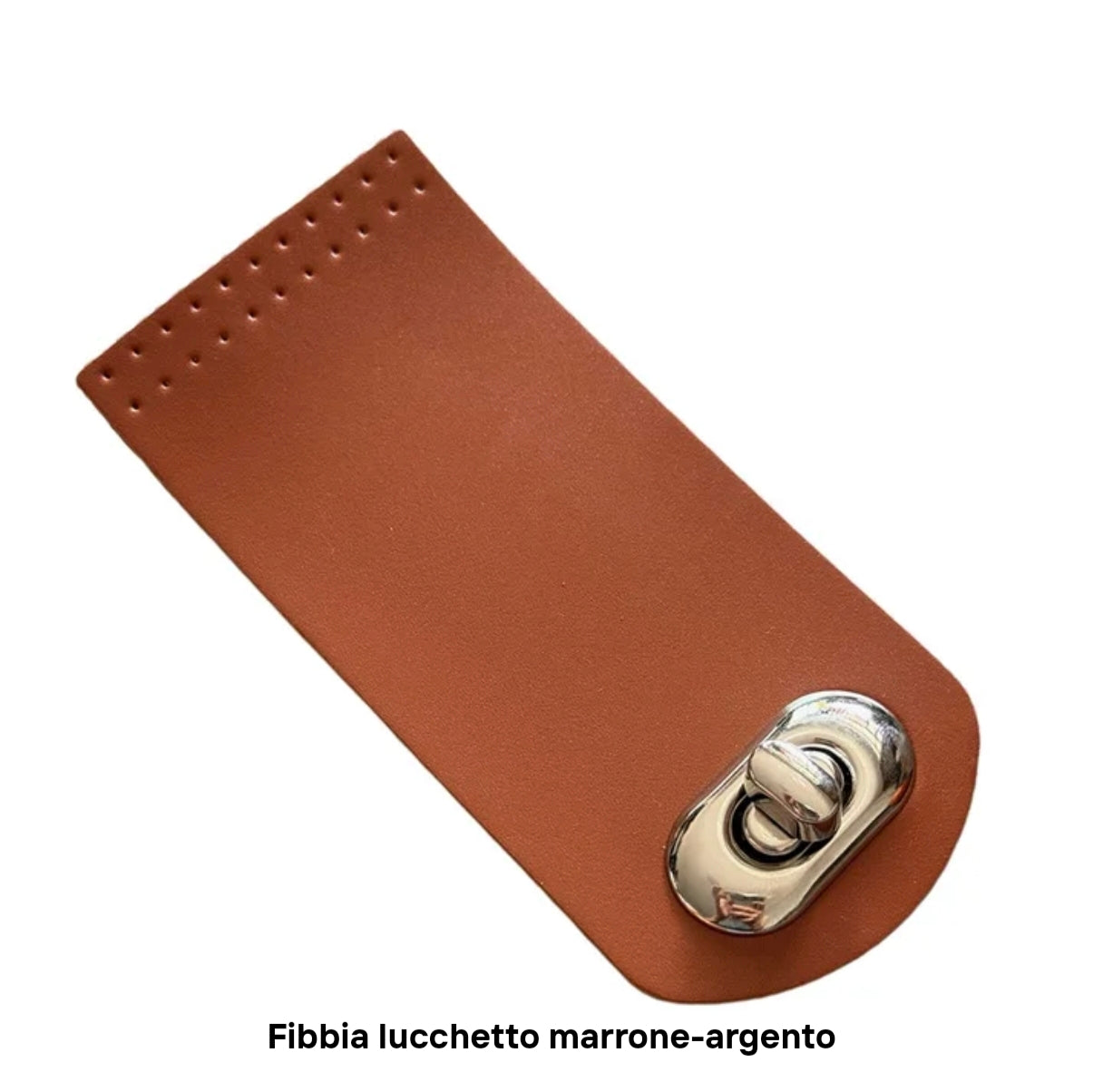 Pattina per chiusura similpelle per borsa 12x5,5 cm 5 colori