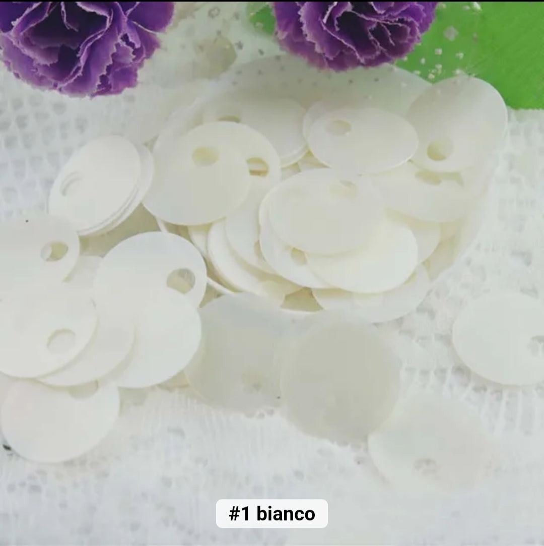 Paillettes grandi 20 cm foro mm 20 gr