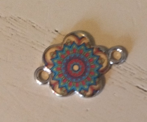 Connettore fiore portafortuna 19x13 mm