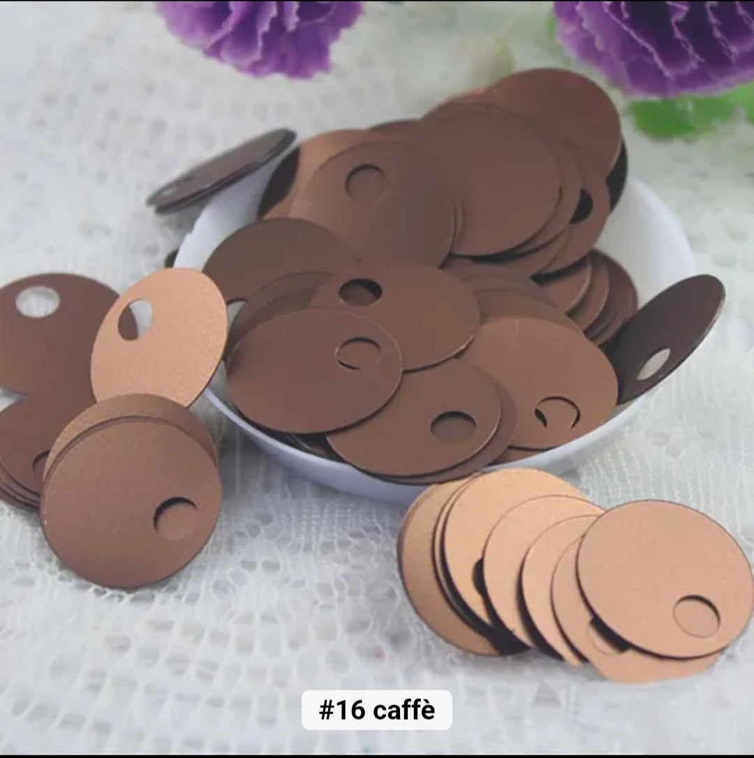 Paillettes grandi 20 cm foro mm 20 gr