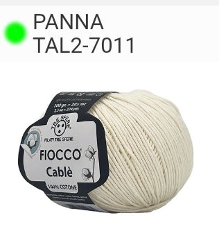 COTONE FIOCCO CABLE 100% COTONE