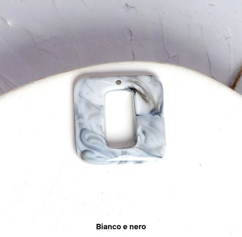 Quadrata / Maculato bianco e nero