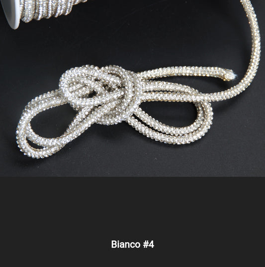 Cordino strass 4 mm a metraggio prezzo per 1 metro