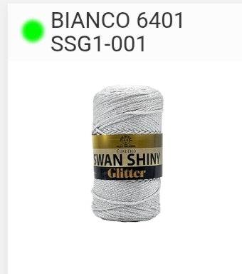 Cordino swan shiny glitter 250 grammi