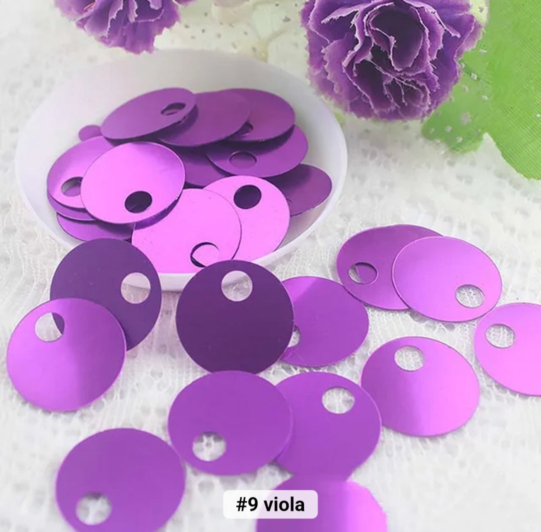 Paillettes grandi 20 cm foro mm 20 gr