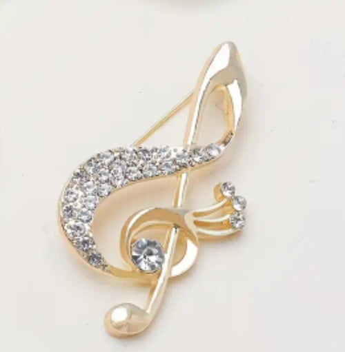 Spilla chiave di violino 5,8x3,3 cm