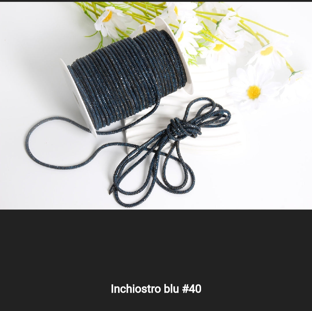 Cordino strass 4 mm a metraggio prezzo per 1 metro