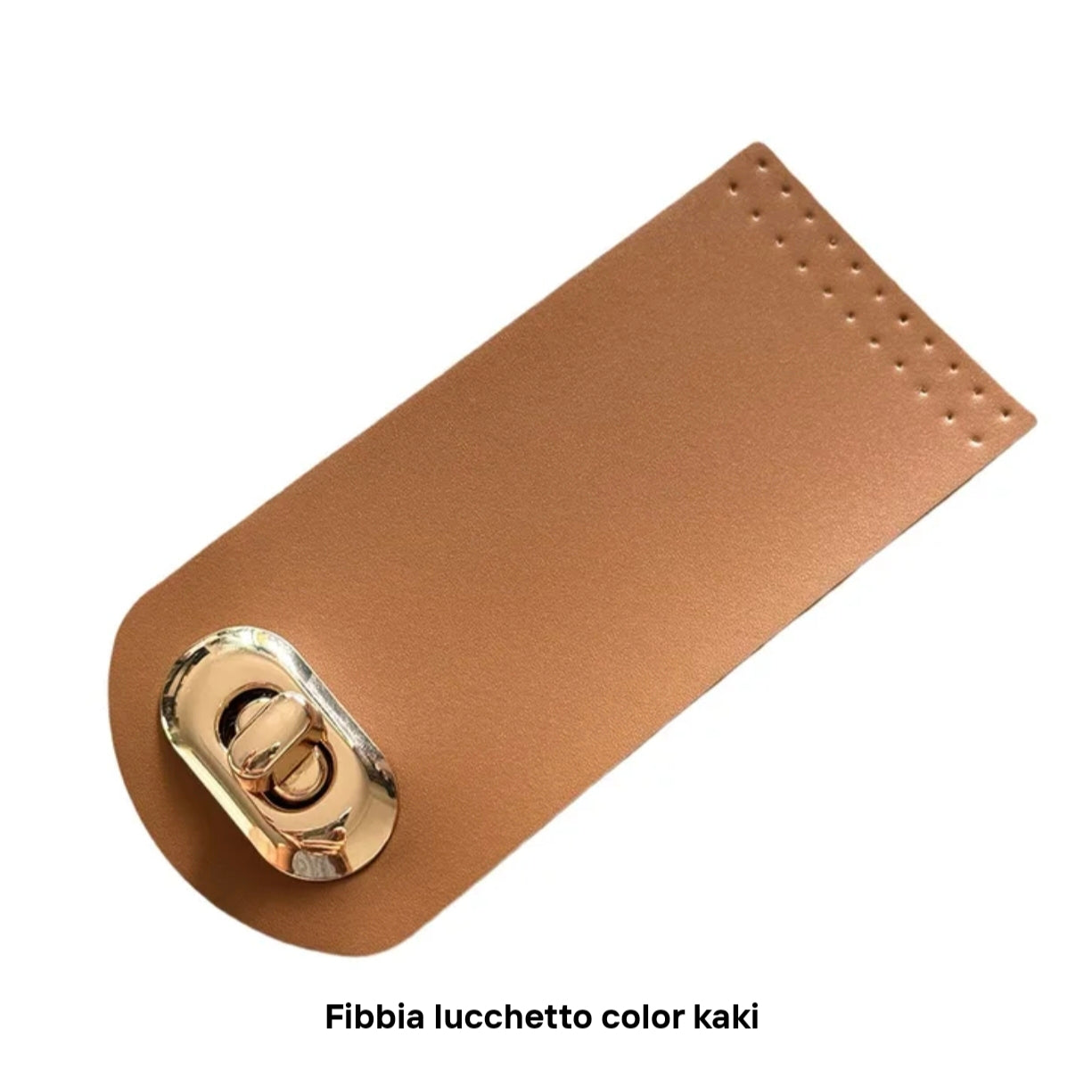 Pattina per chiusura similpelle per borsa 12x5,5 cm 5 colori