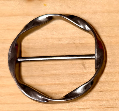 Cerchio ondulato nero lucido 43 mm