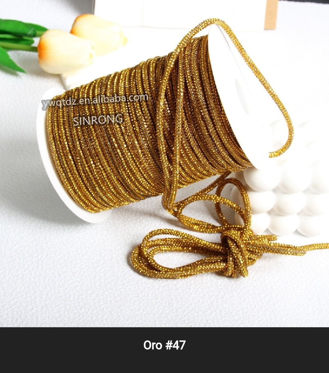 Cordino strass 4 mm a metraggio prezzo per 1 metro