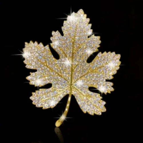 Spilla foglia 5x4 cm