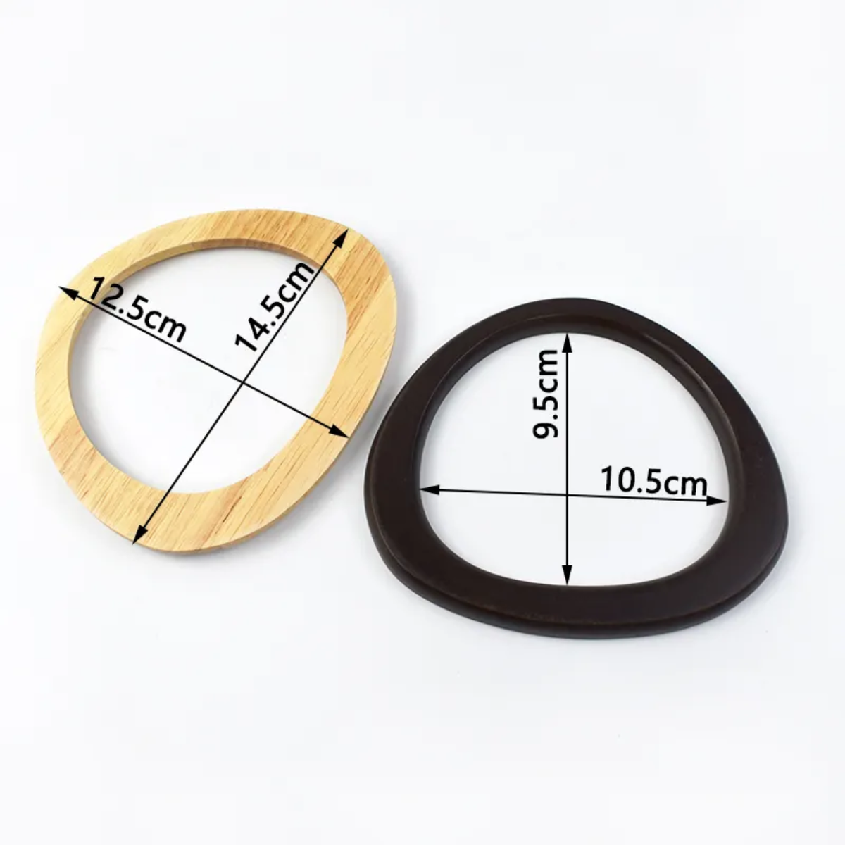 Manici legno 14 cm 2 pezzi