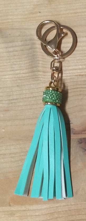 Portachiavi nappina con brillantini 11 cm