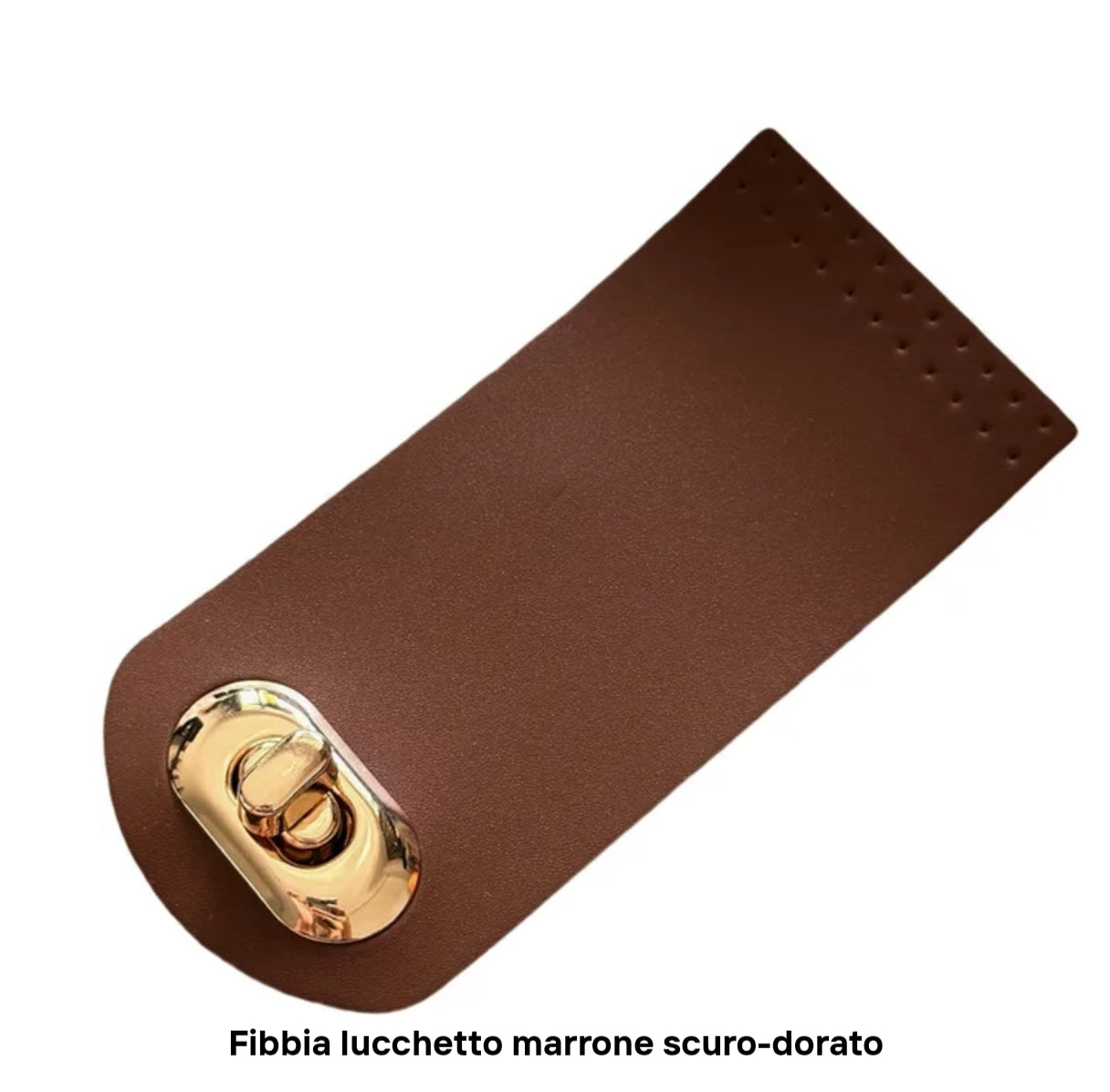 Pattina per chiusura similpelle per borsa 12x5,5 cm 5 colori
