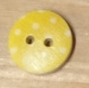 Bottoni plastica finto legno a pois 15 mm vari colori