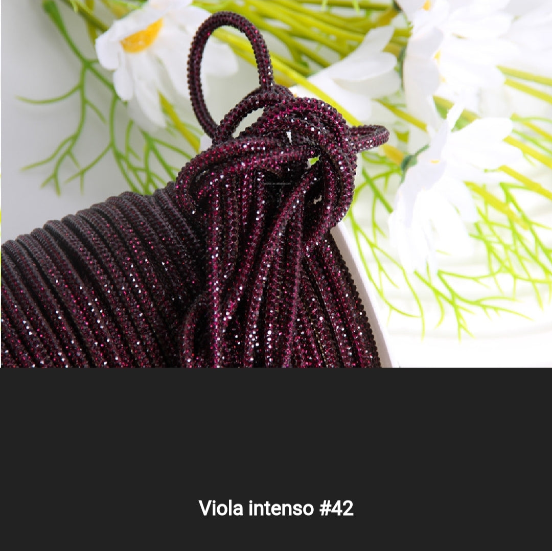 Cordino strass 4 mm a metraggio prezzo per 1 metro