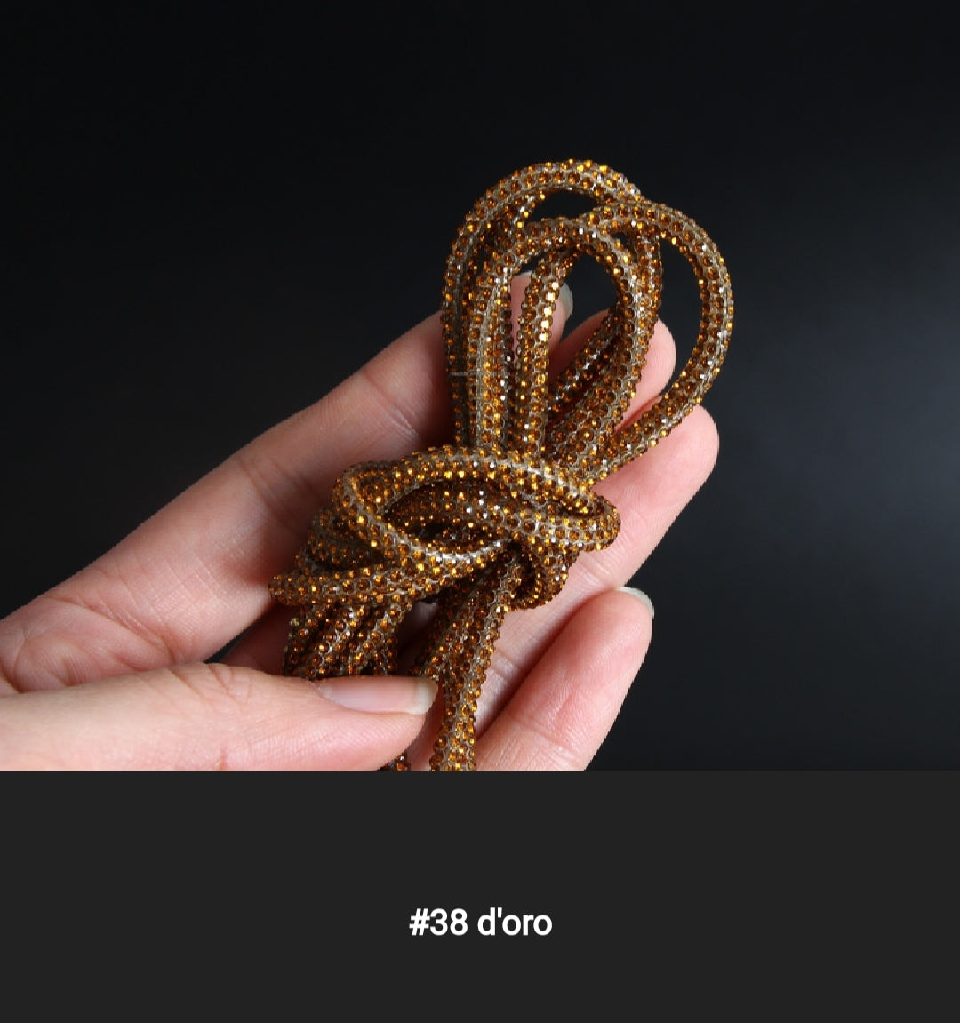 Cordino strass 4 mm a metraggio prezzo per 1 metro