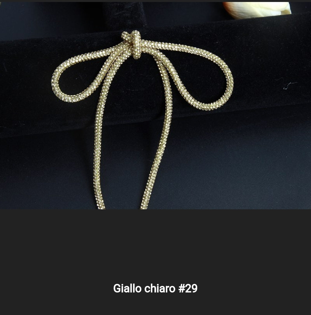 Cordino strass 4 mm a metraggio prezzo per 1 metro