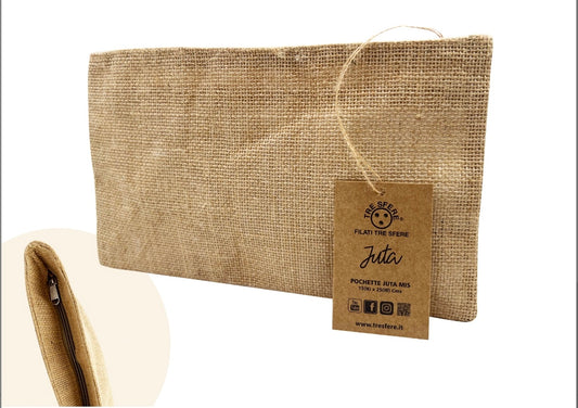 Pochette juta 25x15 cm