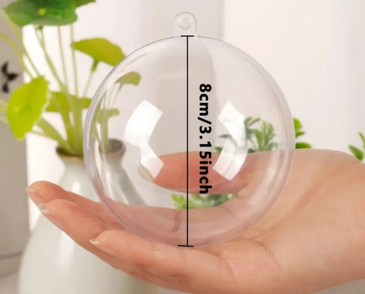 Palline plastica trasparenti diverse misure