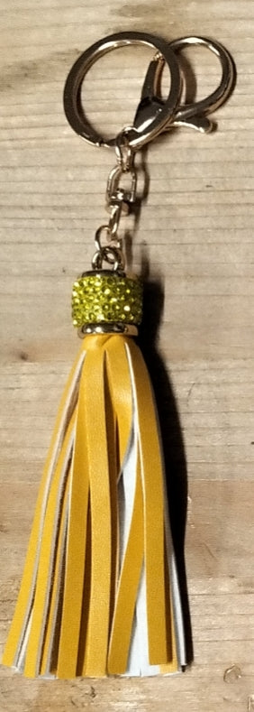 Portachiavi nappina con brillantini 11 cm