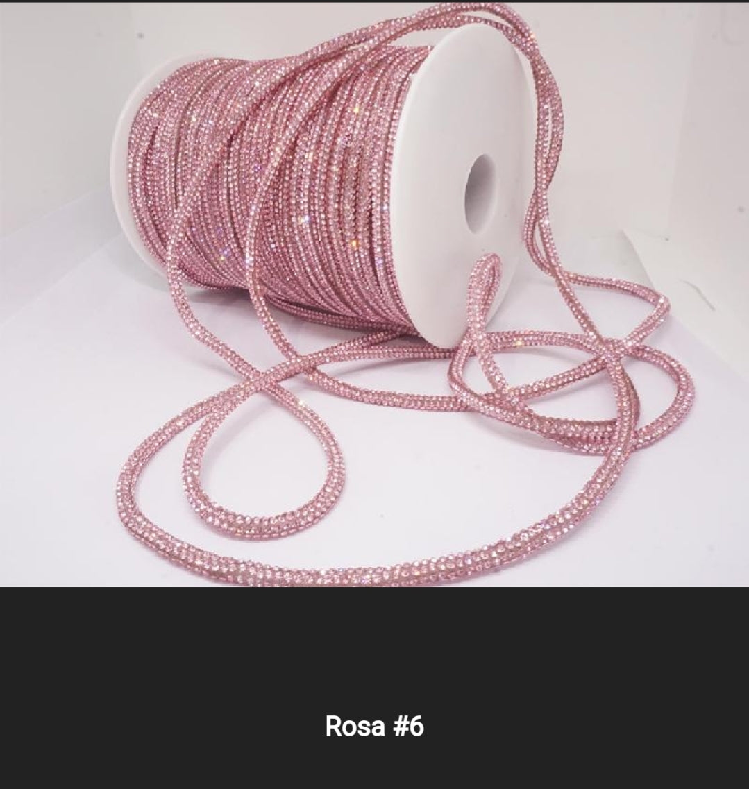 Cordino strass 4 mm a metraggio prezzo per 1 metro