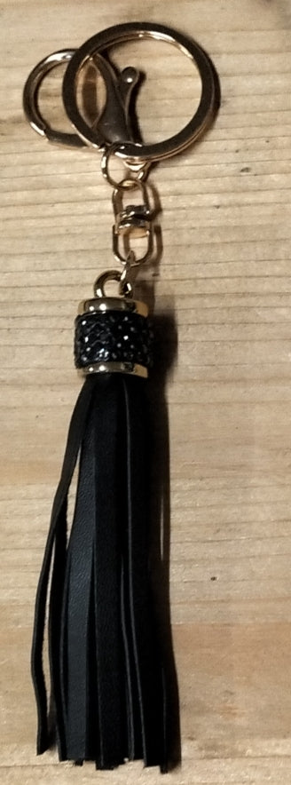 Portachiavi nappina con brillantini 11 cm