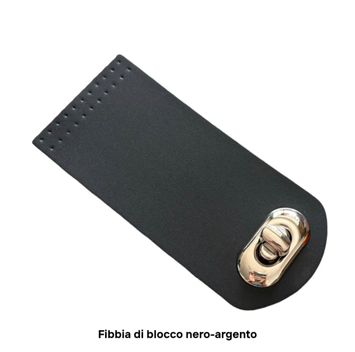 Pattina per chiusura similpelle per borsa 12x5,5 cm 5 colori
