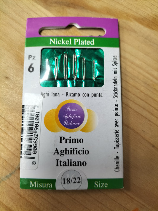 Aghi lana 6 pezzi primo aghificio italiano