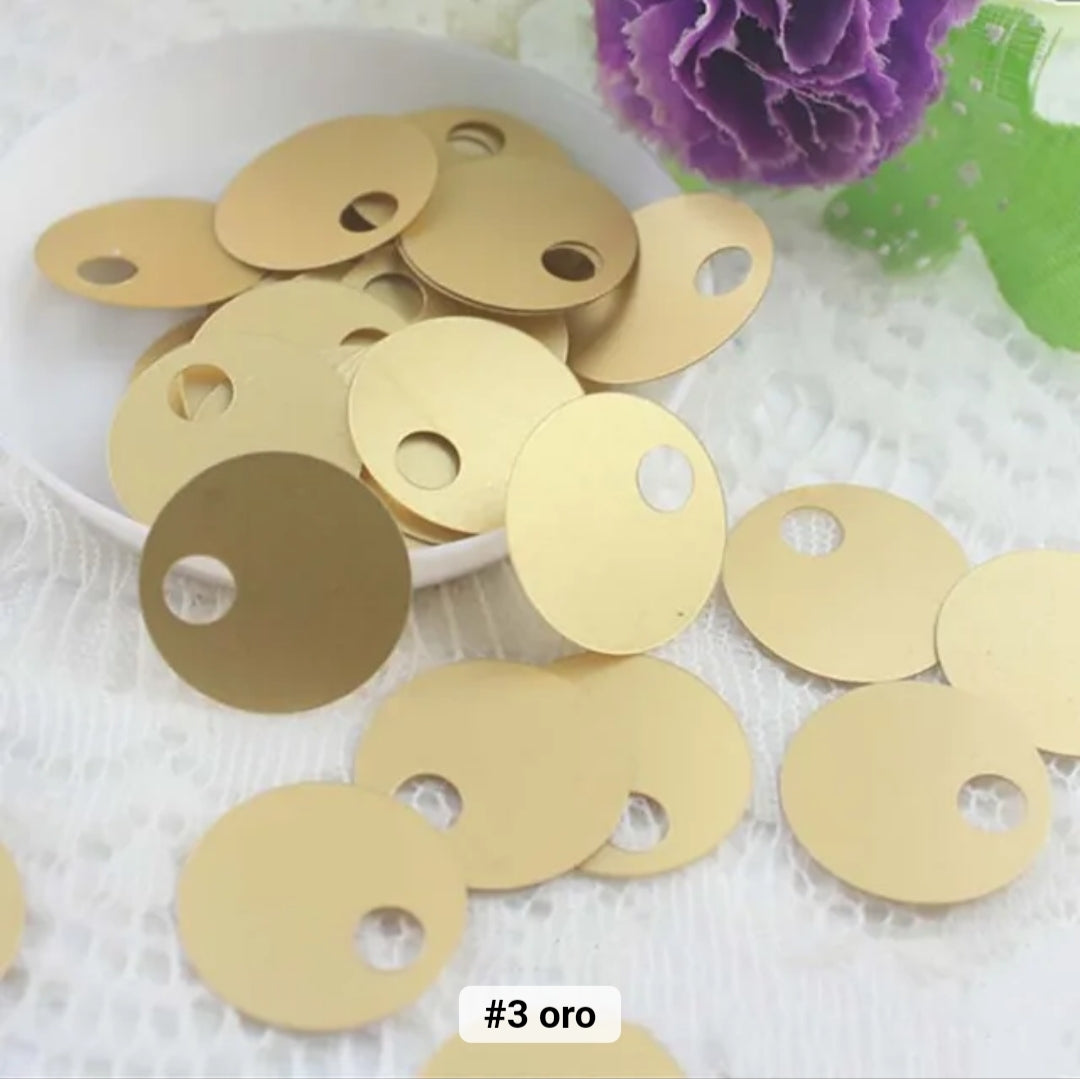 Paillettes grandi 20 cm foro mm 20 gr