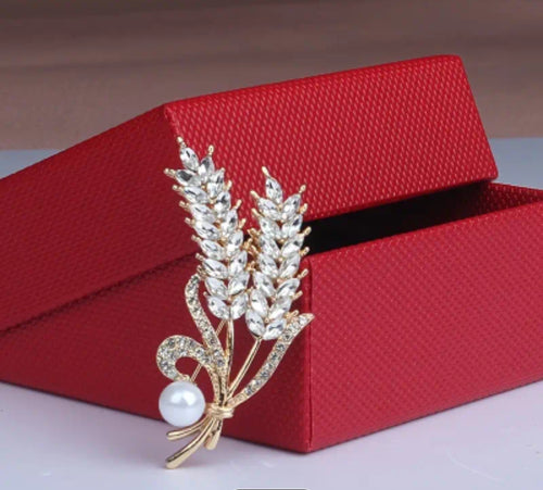 Spilla spiga di grano 5,6x3,5 cm