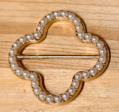 Quadrifoglio oro strass 40 mm