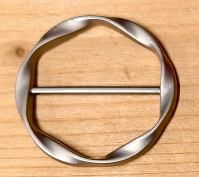 Cerchio ondulato argento opaco 43 mm