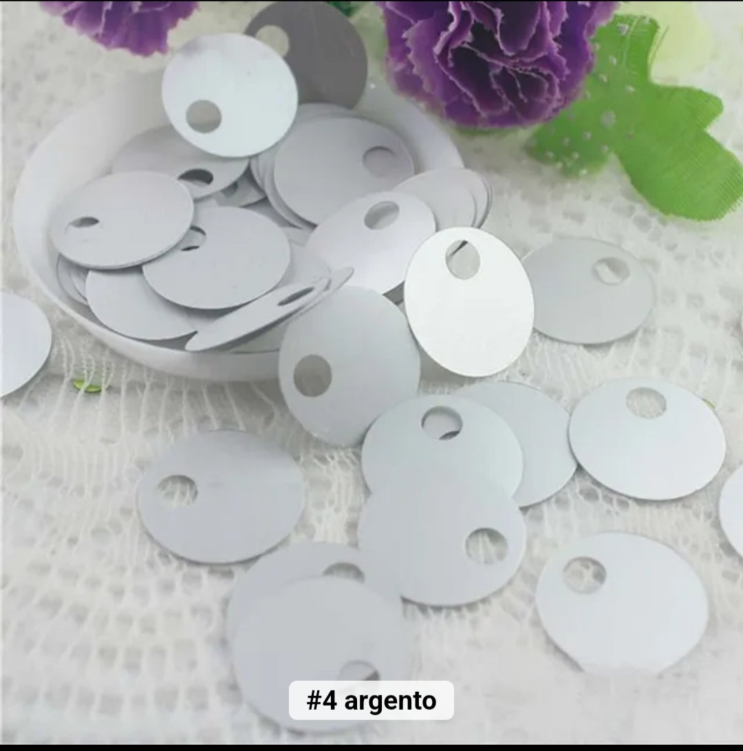 Paillettes grandi 20 cm foro mm 20 gr