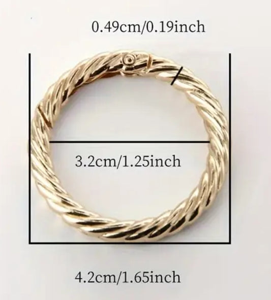 Moschettone decorato 4,2 cm